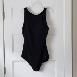 Dolfin/Ocean clasp-back swimsuit black NWT 22